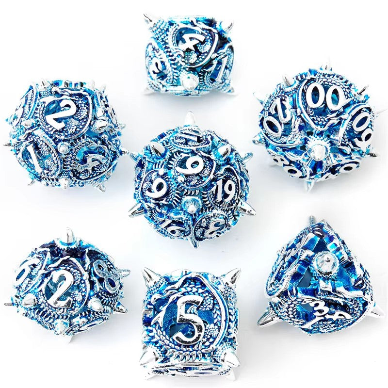 ๐ Spiked Dragon - Luxury Metal Dice Set ๐ฒ