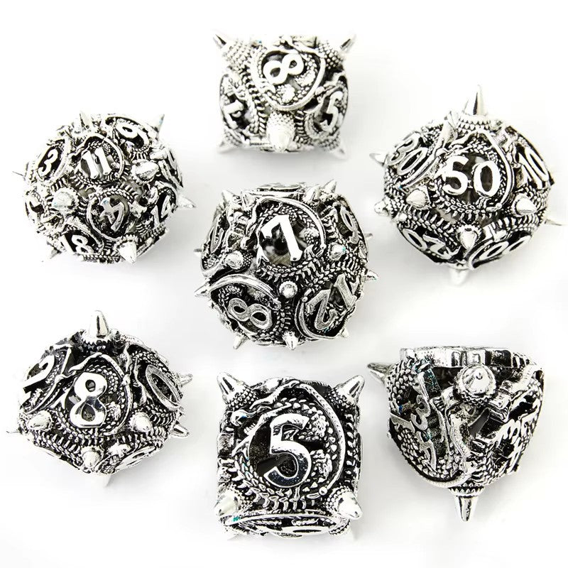 ๐ Spiked Dragon - Luxury Metal Dice Set ๐ฒ