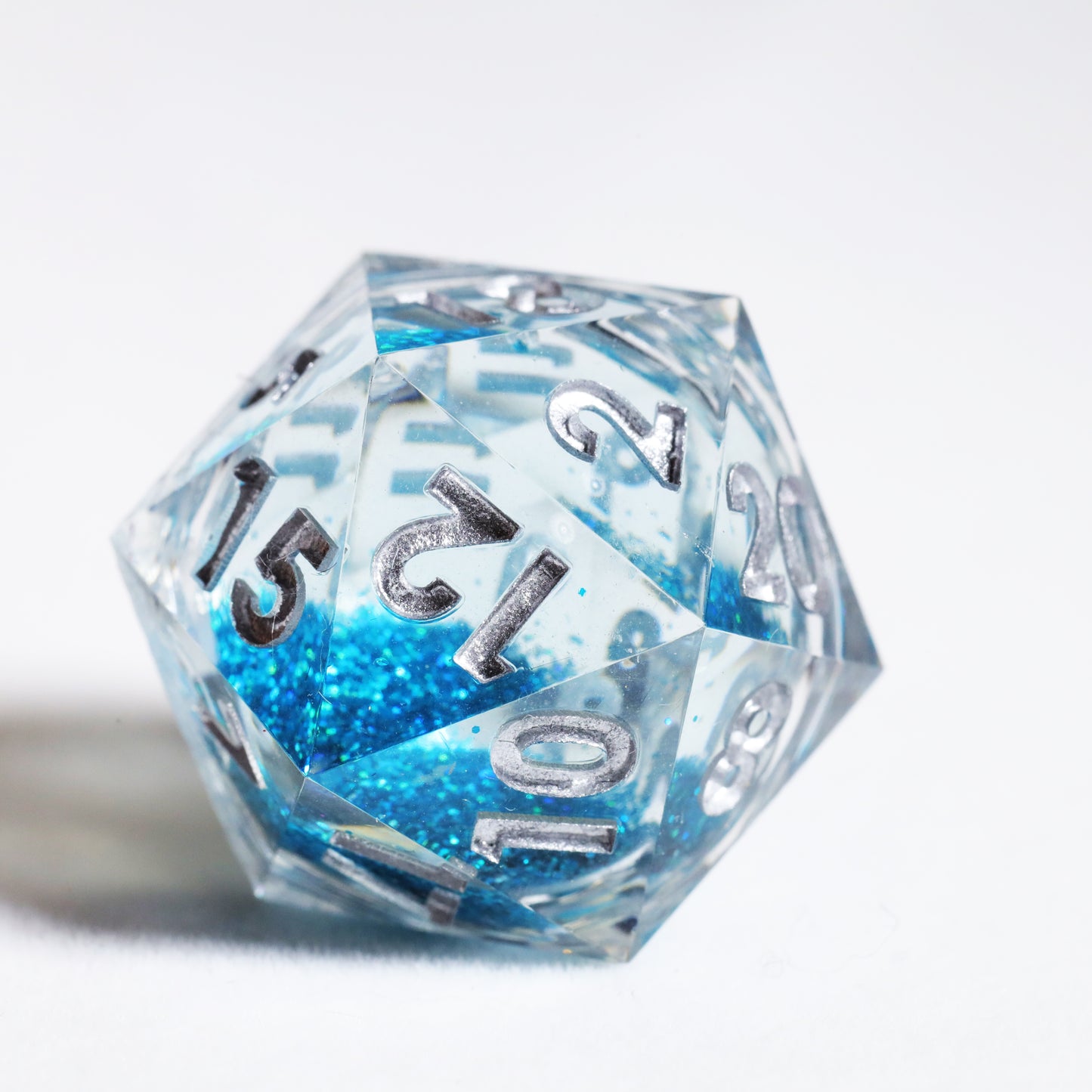 Purity Handmade Handmade Sharp Edge 7 Piece Reesin d&d Dungeons and Dragons Dice Set