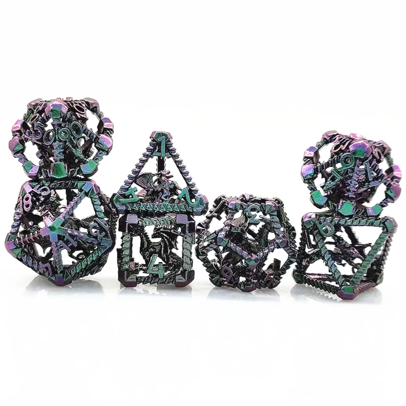 ๐ Dragon's Soul Awakened - 3D Flying Dragon Metal Dice Set ๐ฒ