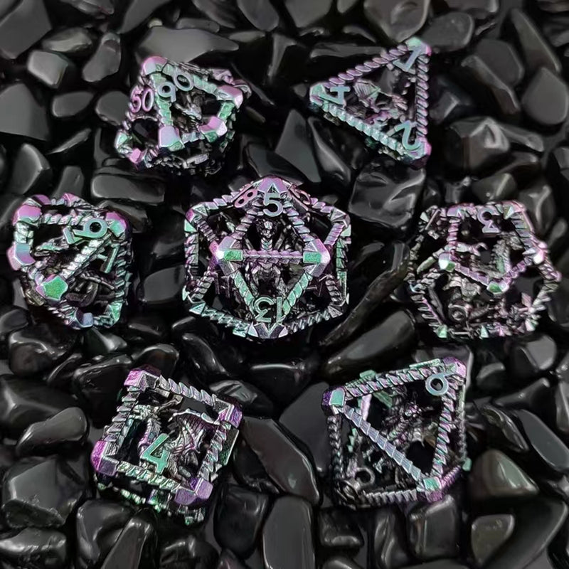 ๐ Dragon's Soul Awakened - 3D Flying Dragon Metal Dice Set ๐ฒ