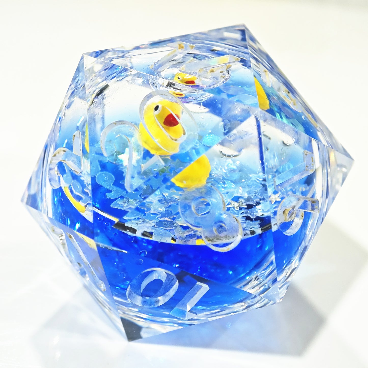 Handmade Sharp Edge D20 Dice Resin d&d Dungeons and Dragons