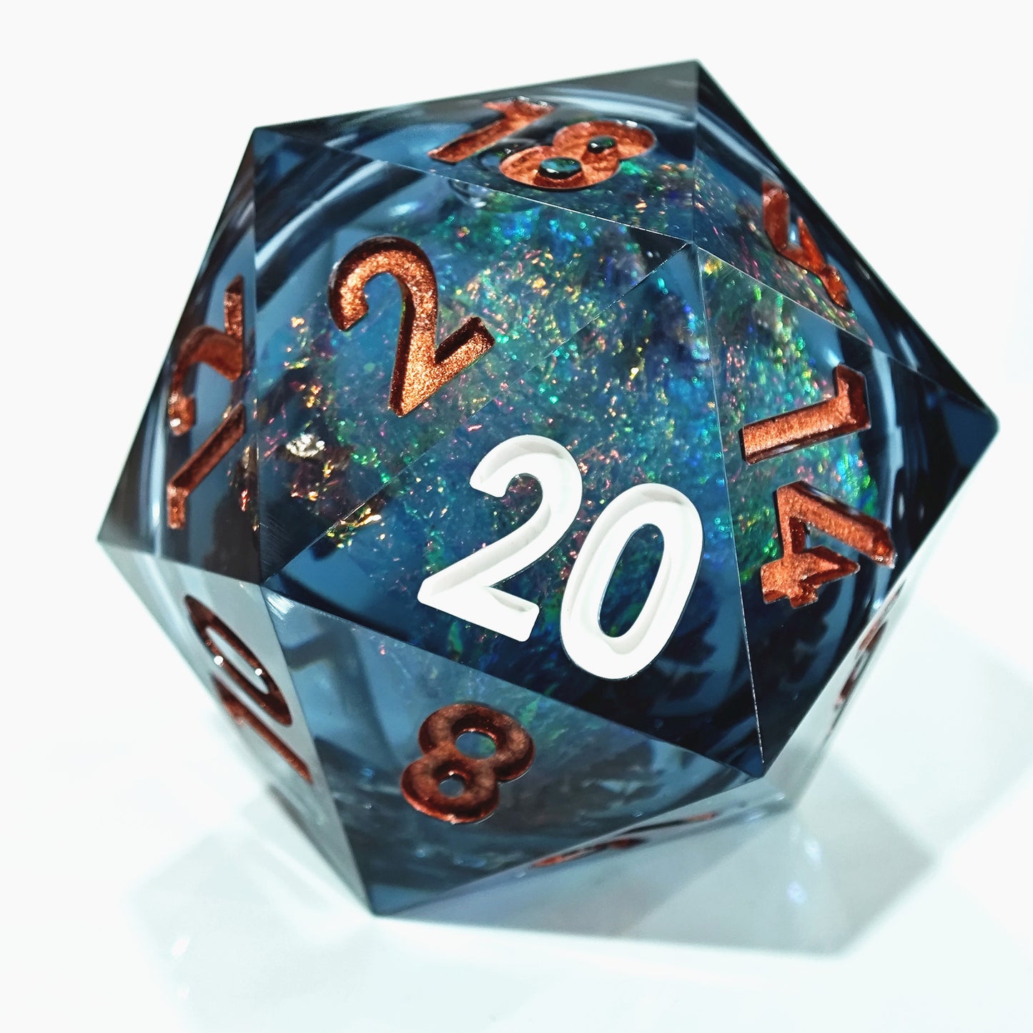 Handmade Sharp Edge D20 Dice Resin d&d Dungeons and Dragons