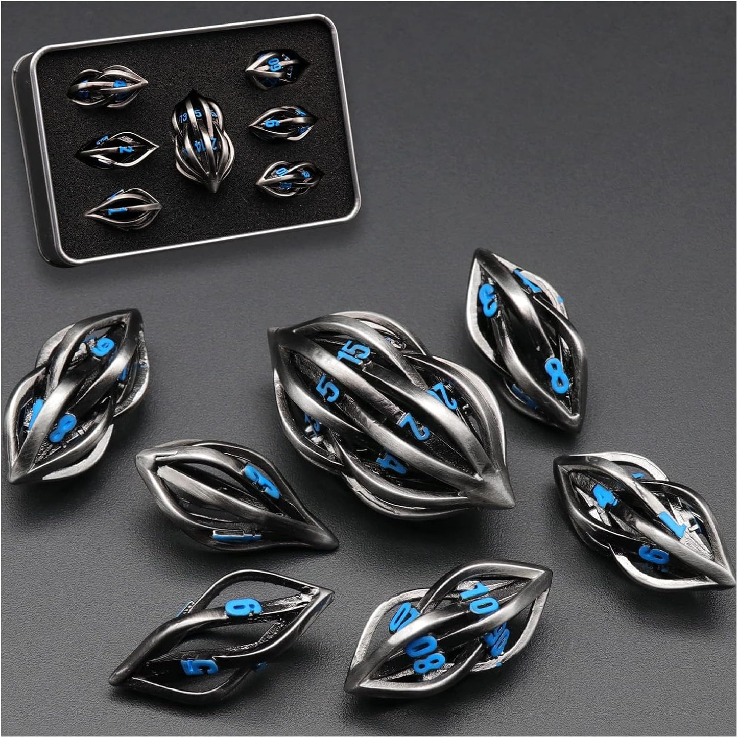 🌟【Hot Sale】Dragon's Realm - Premium Metal Art Dice Set 🌟