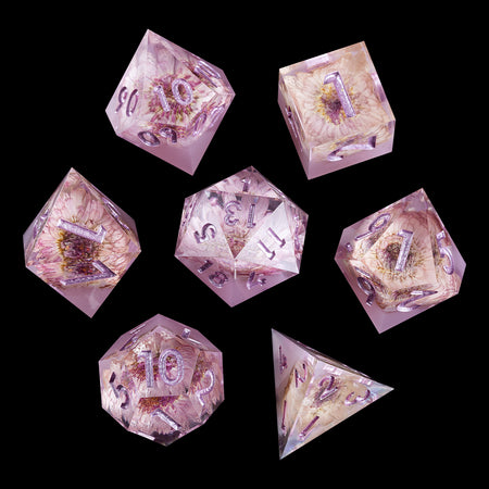 Mini Planet DND Dice Single D20 Dice with Sharp edges and Stone Inclusions  for Tabletop Role Playing Game Dungeons and Dragons Polyhedral D20 Dice