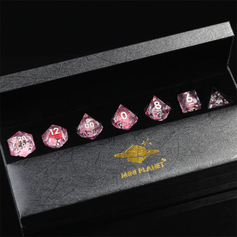 Valentine's Special Edition D&D Dice Set - Limited Release | Enchanted Heart & Rune Design