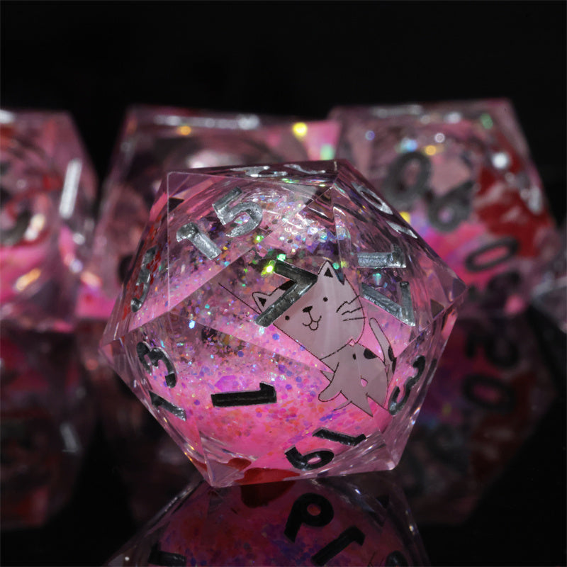 Valentine's Special Edition D&D Dice Set - Limited Release | Enchanted Heart & Rune Design