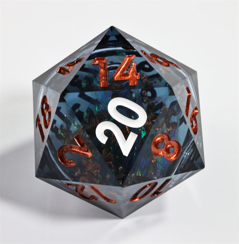 Handmade Sharp Edge DND  D20 Resin d&d Dungeons and Dragons Dice