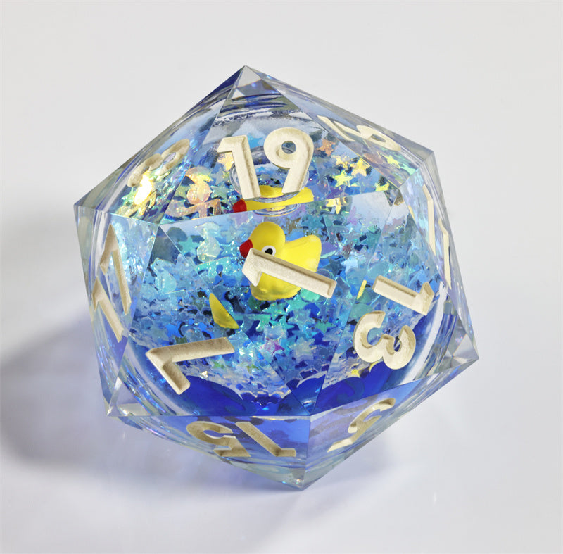 Handmade Sharp Edge DND  D20 Resin d&d Dungeons and Dragons Dice