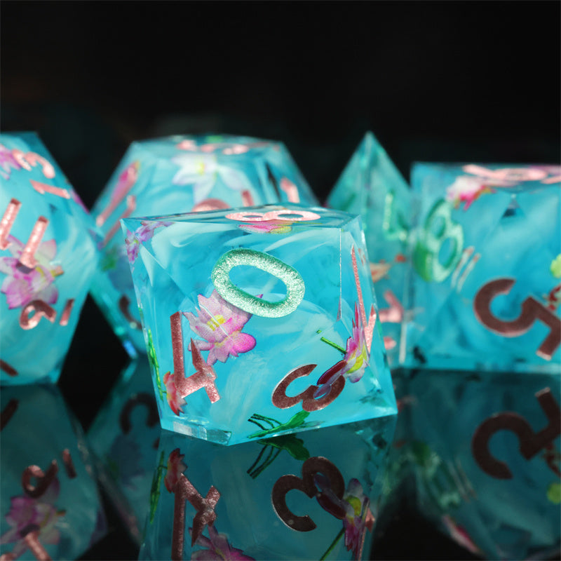 Lotus Koi Dice Set - Essential Gear for Dungeons & Dragons Adventures