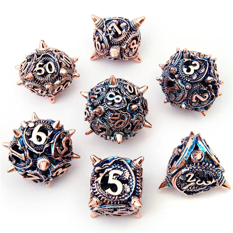 🐉 Spiked Dragon - Luxury Metal Dice Set 🎲