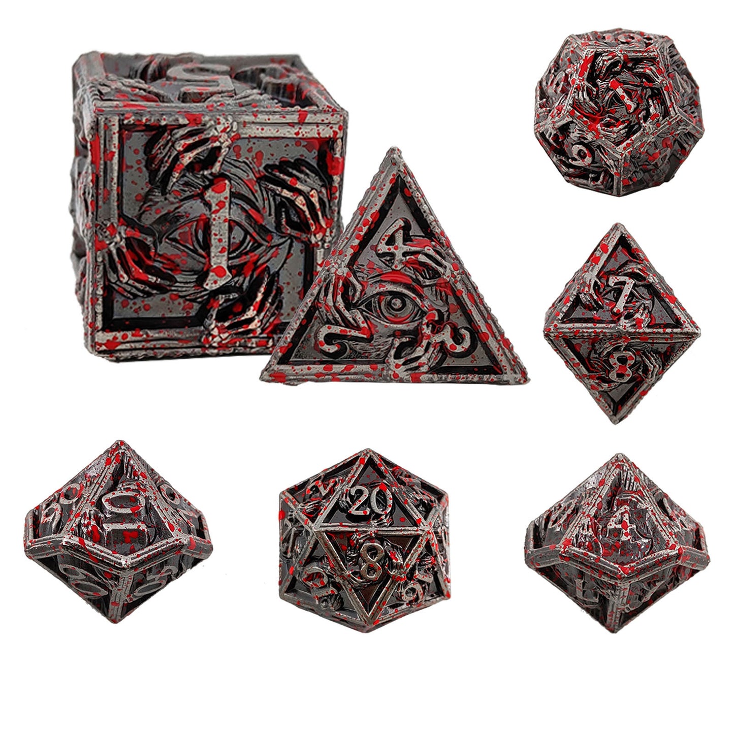 🧩 Frosty Eye - Magic Metal Dice Set 🎲