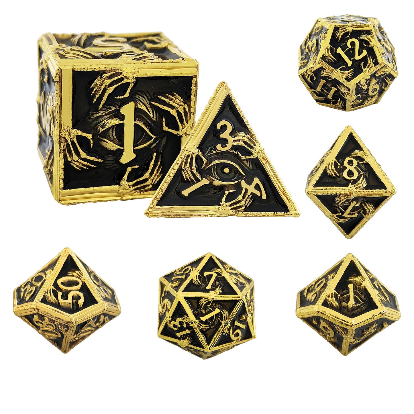 🧩 Frosty Eye - Magic Metal Dice Set 🎲