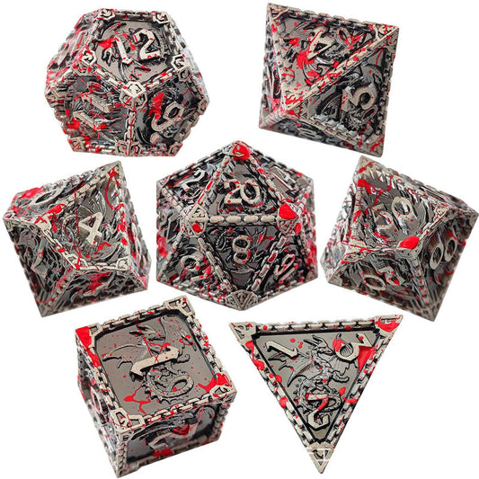 🐉 Solid Dragon - Luxury Metal Dice Set 🎲