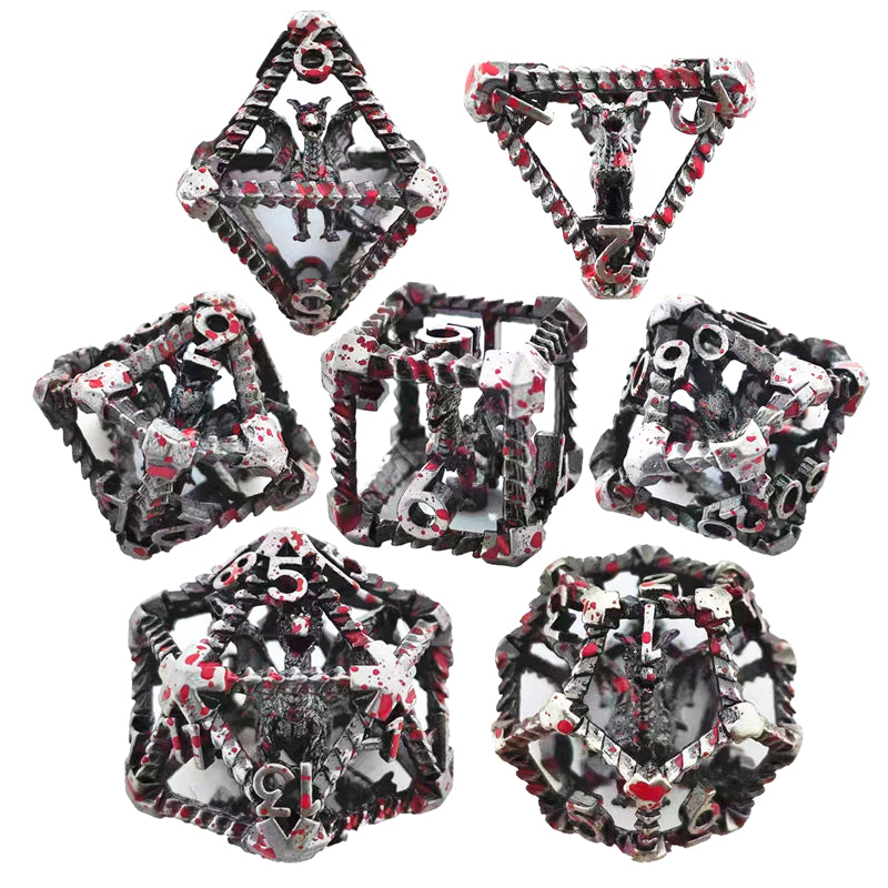 🐉 Dragon's Soul Awakened - 3D Flying Dragon Metal Dice Set 🎲