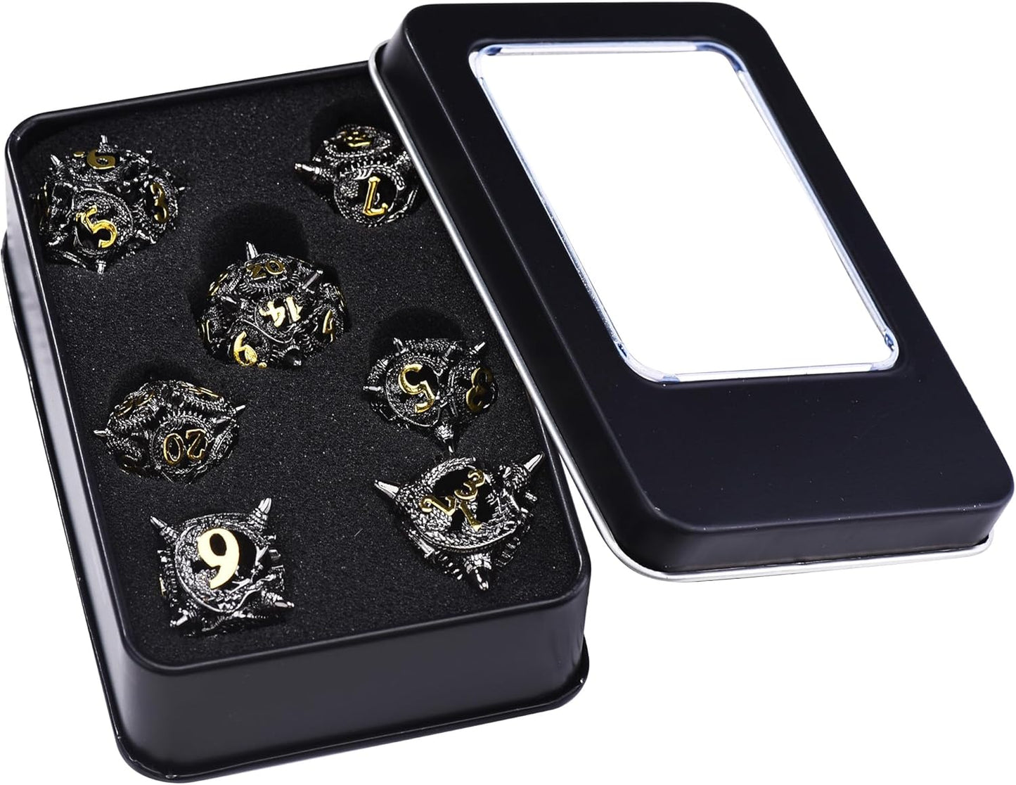 🐉 Spiked Dragon - Luxury Metal Dice Set 🎲