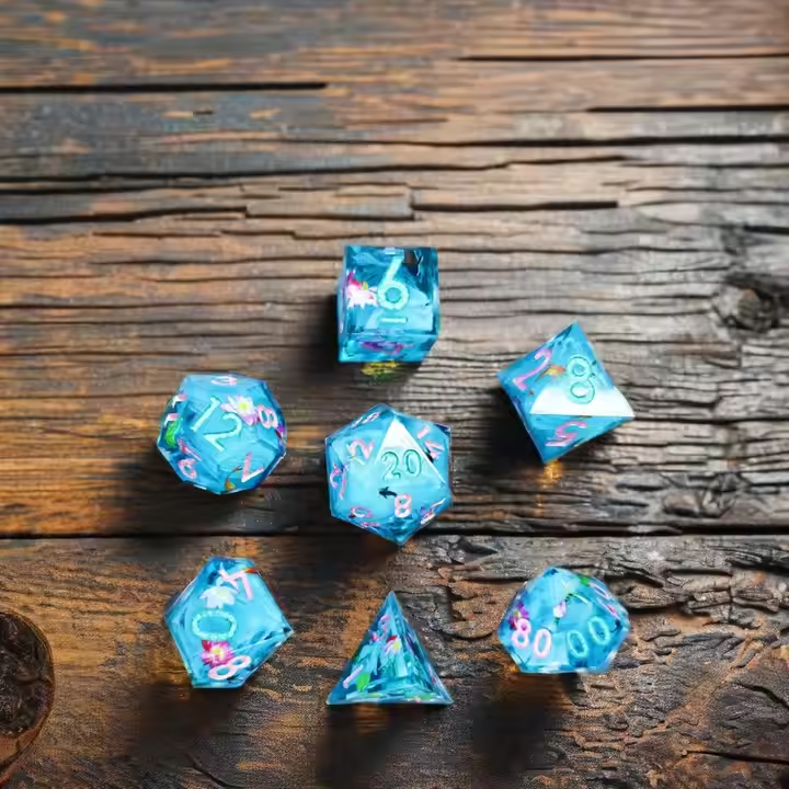 Lotus Koi Dice Set - Essential Gear for Dungeons & Dragons Adventures