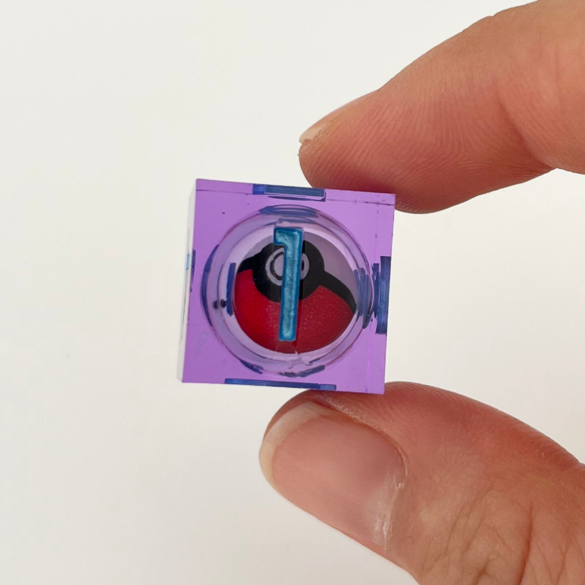 Pokeball Dice Set Pokemon DND Dice Set Handmade Resin Dice