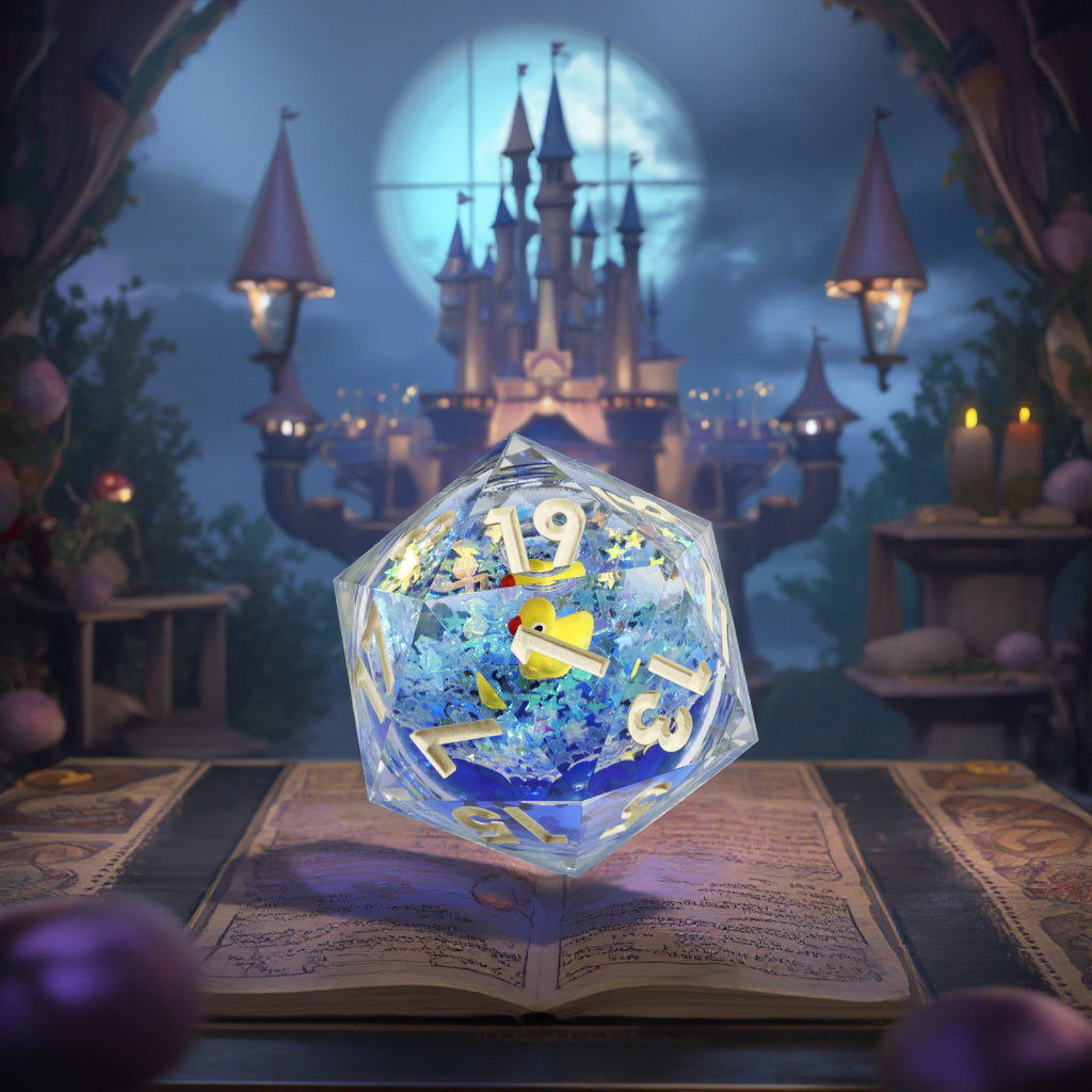 50mm D20 Dice Handmade Sharp Edge Resin d&d Dungeons and Dragons